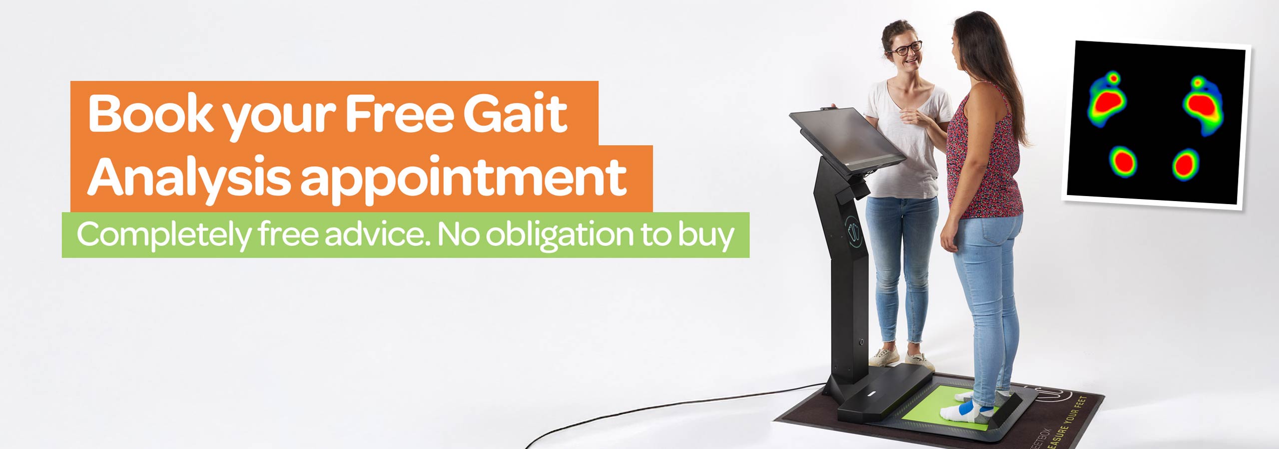 book your free gait analysis appointment banner
