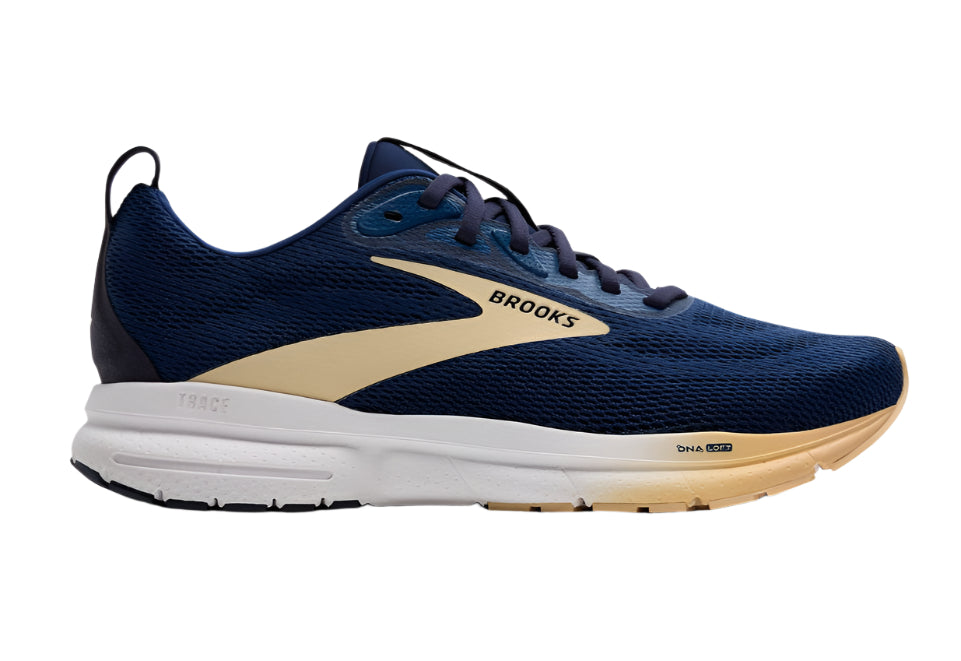 Brooks Trace 4 Sneakers voor heren, Peacoat Zwart Oranje Pop, 45 EU Brooks Trace 4 Sneakers voor heren, Peacoat Zwart Oranje Pop, 45 EU