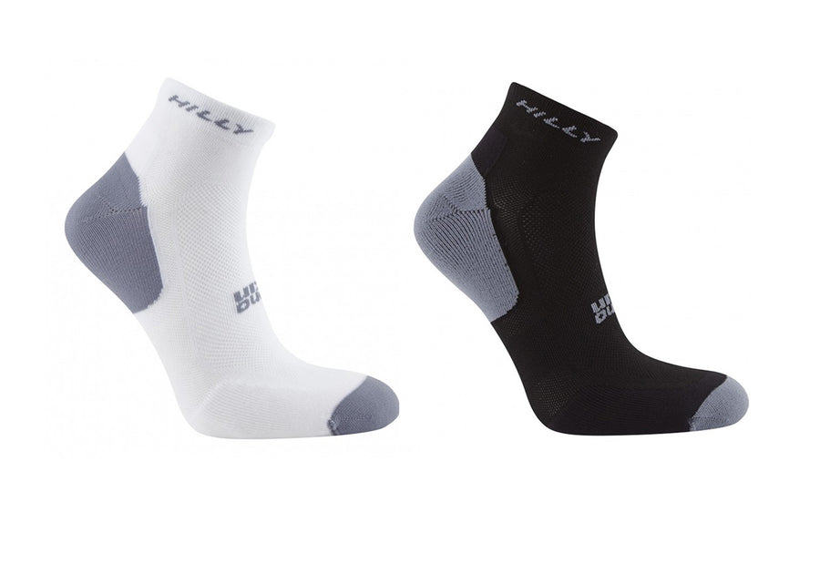 Hilly Tempo Running Socklet, 2-Pack (1 white pair/1 black pair), Men's